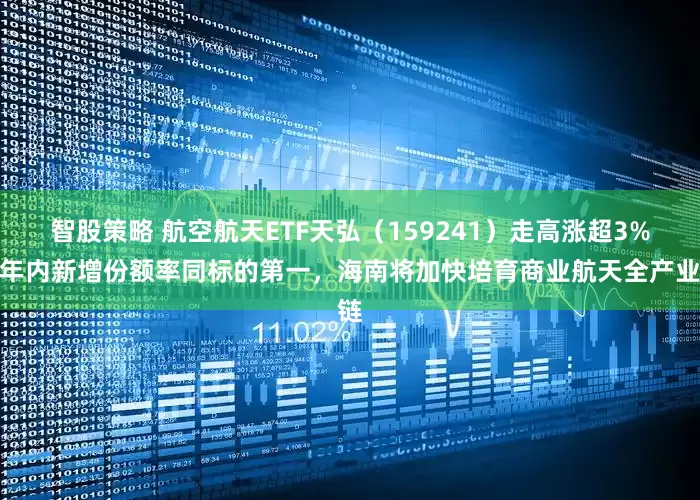 智股策略 航空航天ETF天弘（159241）走高涨超3%，年内新增份额率同标的第一，海南将加快培育商业航天全产业链